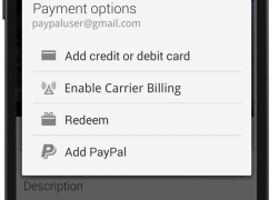Noul update Google Play Store 4.8.19 introduce posibilitatea platii prin Paypal
