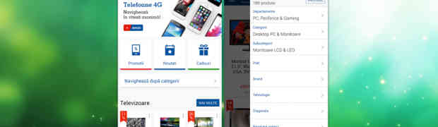 Emag si-a lansat aplicatia dedicata telefoanelor mobile